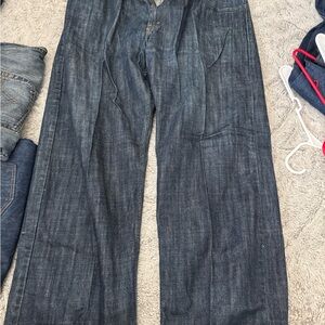 Levi's Blue Relaxed Jeans High-Rise Structured